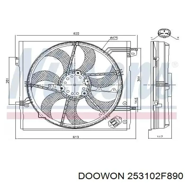 Радиатор 253102F890 Doowon