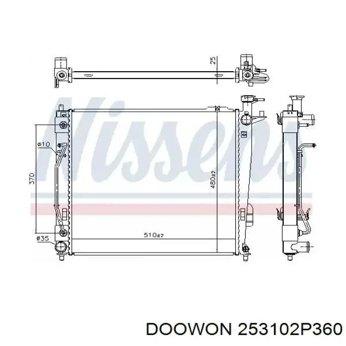 Купить KA2304 AVA Радиатор водяной