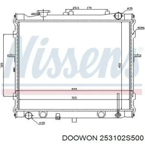 Радиатор 253102S500 Doowon