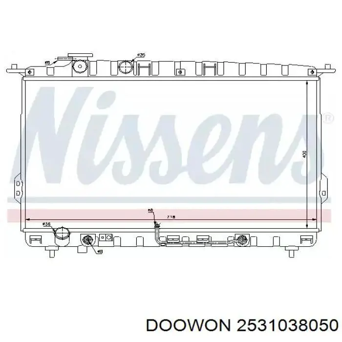 Купить S2531038055 Hyundai/Kia Радиатор водяной