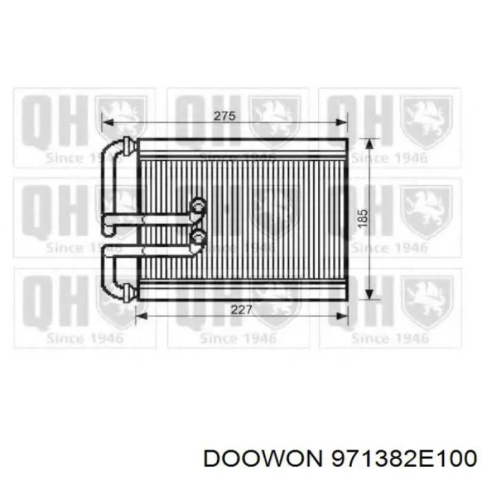 Радиатор печки (отопителя) Doowon 971382E100