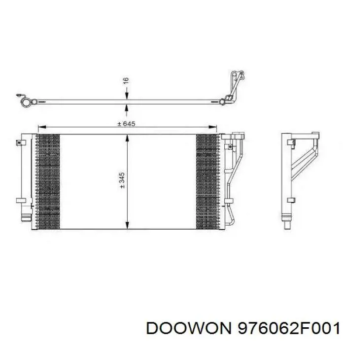 Купить 976062F001 Doowon Радиатор системы охлаждения кондиционера