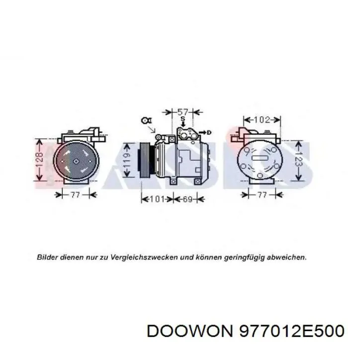 Купить 977012E500 Doowon Компрессор климатической установки