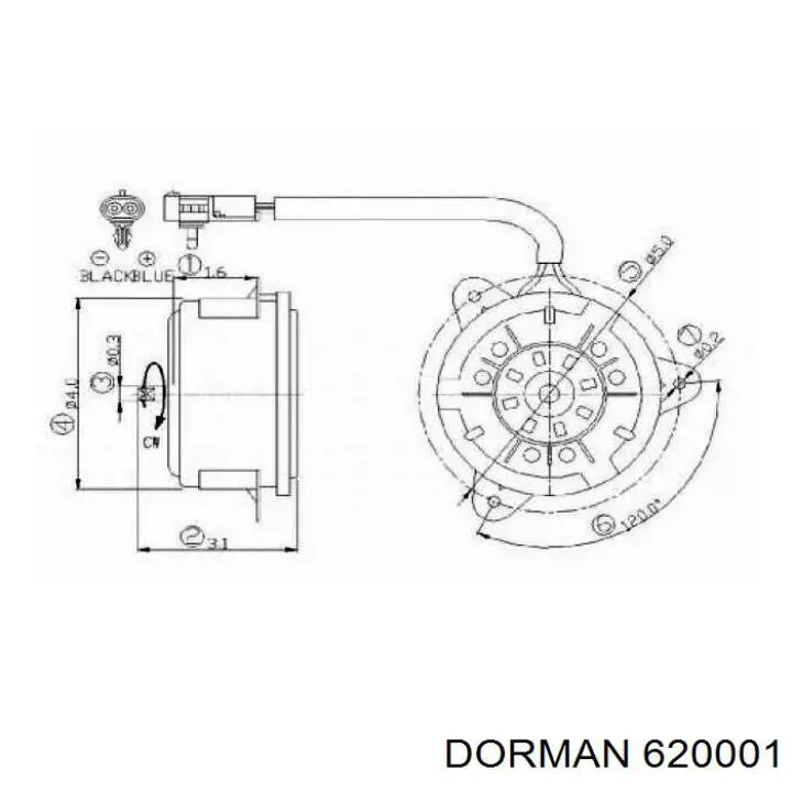 52005748 Chrysler Вентилятор радиатора