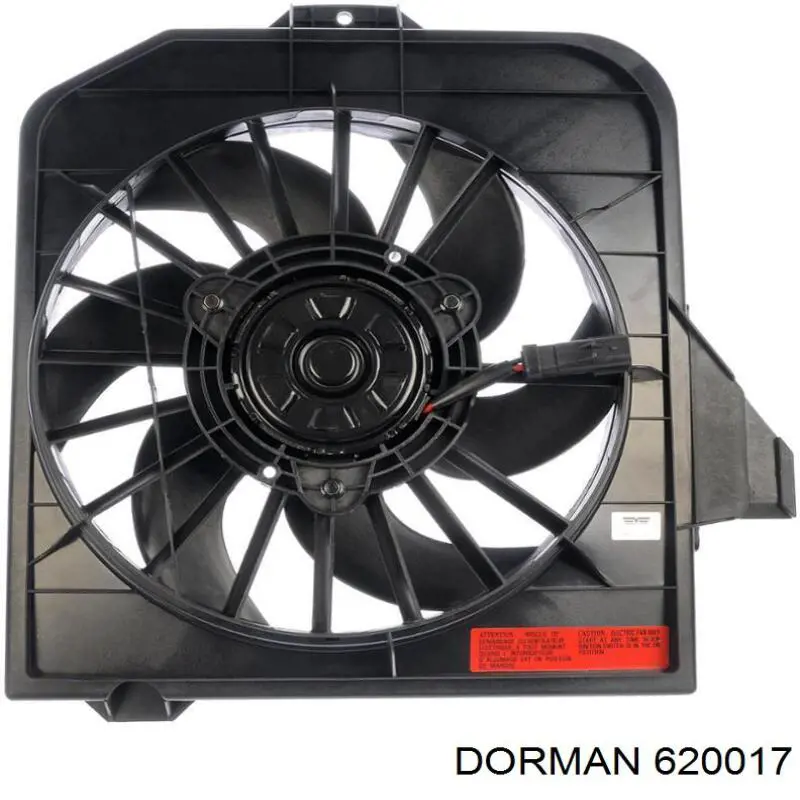 620017 Dorman электровентилятор охлаждения в сборе (мотор+крыльчатка правый)
