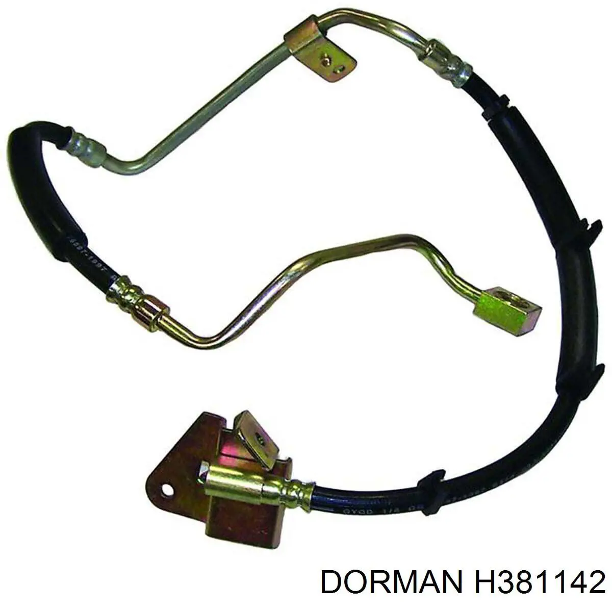 H381142 Dorman шланг тормозной задний правый