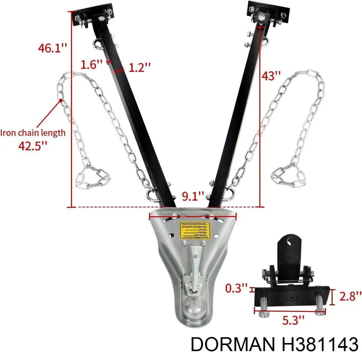 H381143 Dorman Шланг тормозной задний левый