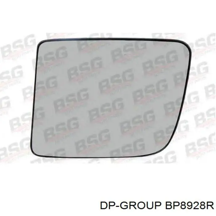 Стекло левого зеркала заднего вида BP8928R DP Group