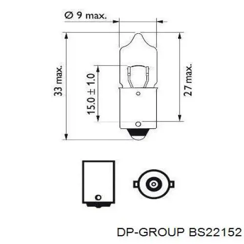 Купить BS22152 DP Group Суппорт задний левый