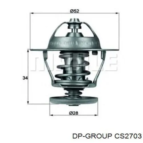 Кожух термостата DP Group CS2703 цена, от 18.18 USD