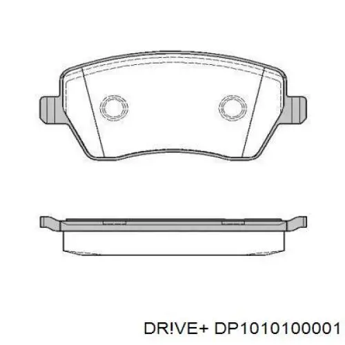 Передние тормозные колодки DP1010100001 Dr!ve+