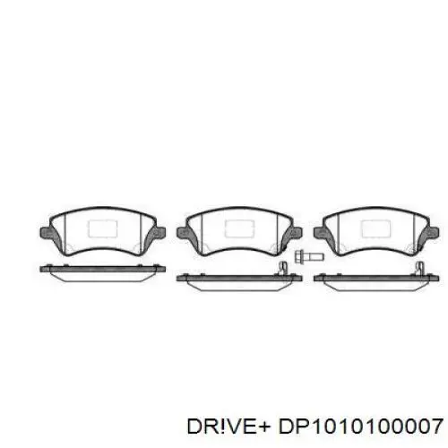 DP1010.10.0007 Dr!ve+ sapatas do freio dianteiras de disco