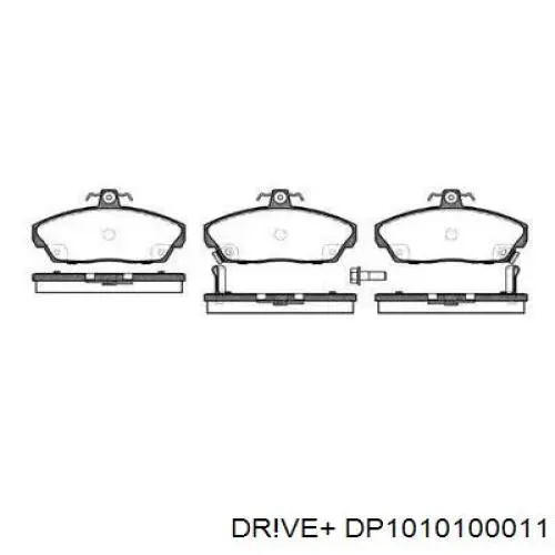 Передние тормозные колодки DP1010100011 Dr!ve+