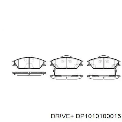 Передние тормозные колодки DP1010100015 Dr!ve+