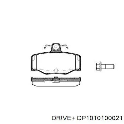 Задние тормозные колодки DP1010100021 Dr!ve+