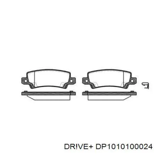 Задние тормозные колодки DP1010100024 Dr!ve+