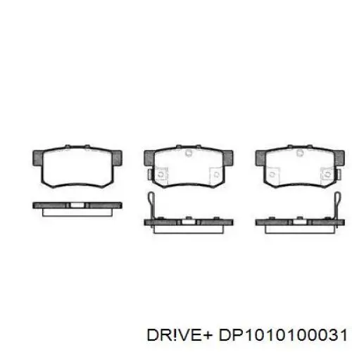 Задние тормозные колодки DP1010100031 Dr!ve+