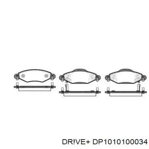 DP1010.10.0034 Dr!ve+ задние тормозные колодки