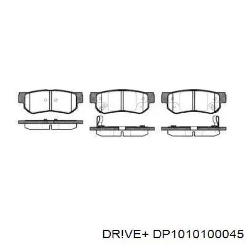 DP1010.10.0045 Dr!ve+ sapatas do freio traseiras de disco