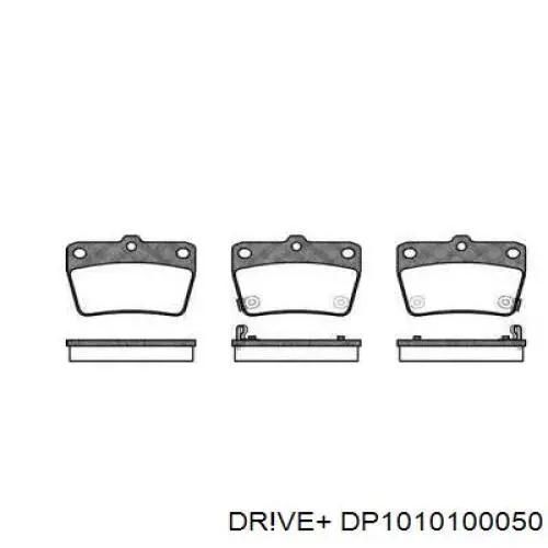 Задние тормозные колодки DP1010100050 Dr!ve+