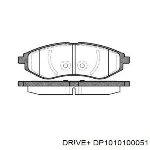 DP1010.10.0051 Dr!ve+ колодки тормозные передние дисковые