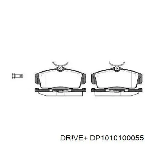 Передние тормозные колодки DP1010100055 Dr!ve+