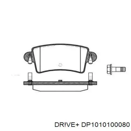 Задние тормозные колодки DP1010100080 Dr!ve+