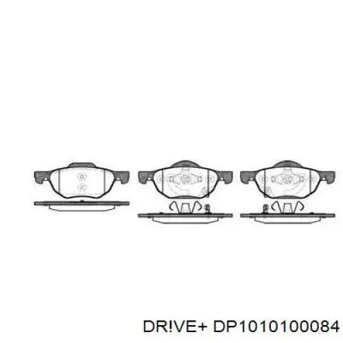 Передние тормозные колодки DP1010100084 Dr!ve+