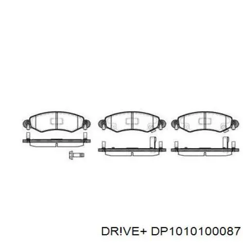 Передние тормозные колодки DP1010100087 Dr!ve+