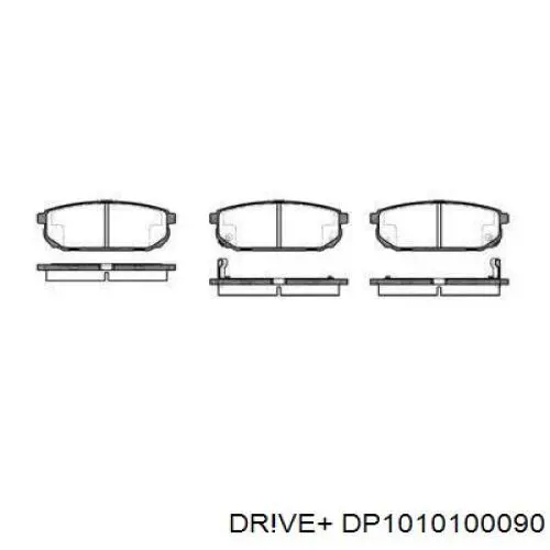 Задние тормозные колодки DP1010100090 Dr!ve+