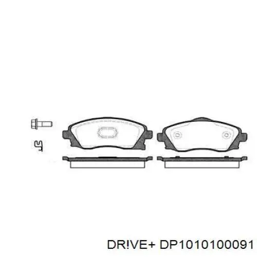 Передние тормозные колодки DP1010100091 Dr!ve+