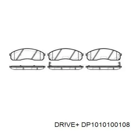 Передние тормозные колодки DP1010100108 Dr!ve+