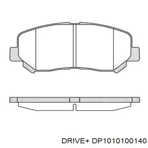 Передние тормозные колодки DP1010100140 Dr!ve+