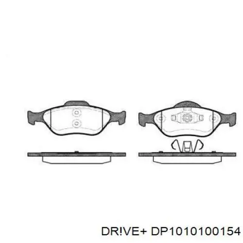 Передние тормозные колодки DP1010100154 Dr!ve+