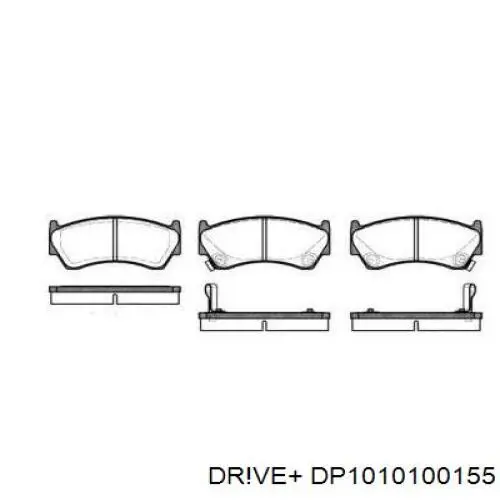 Передние тормозные колодки DP1010100155 Dr!ve+