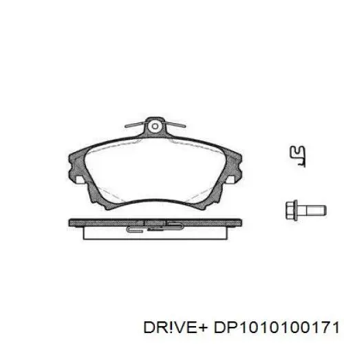 Передние тормозные колодки DP1010100171 Dr!ve+