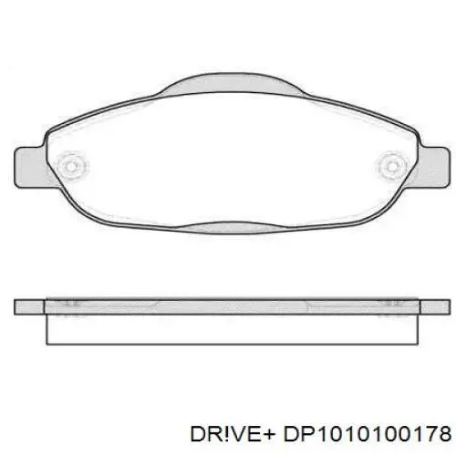 DP1010.10.0178 Dr!ve+ sapatas do freio dianteiras de disco