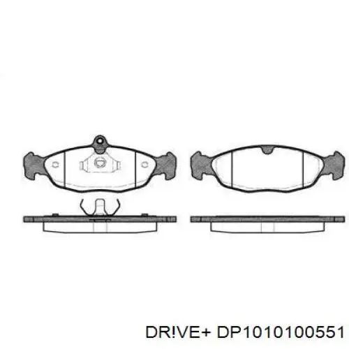 Передние тормозные колодки DP1010100551 Dr!ve+