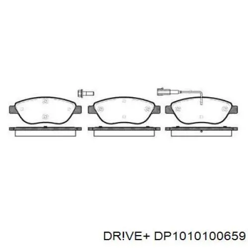 Передние тормозные колодки DP1010100659 Dr!ve+