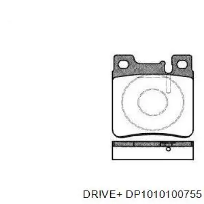 Задние тормозные колодки DP1010100755 Dr!ve+