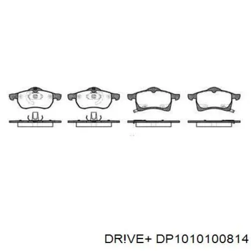 Передние тормозные колодки DP1010100814 Dr!ve+