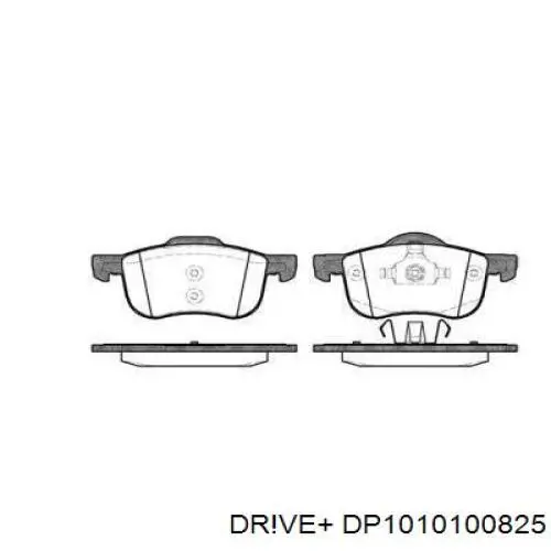 Передние тормозные колодки DP1010100825 Dr!ve+