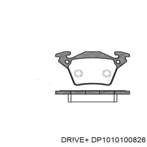 DP1010.10.0826 Dr!ve+ sapatas do freio traseiras de disco