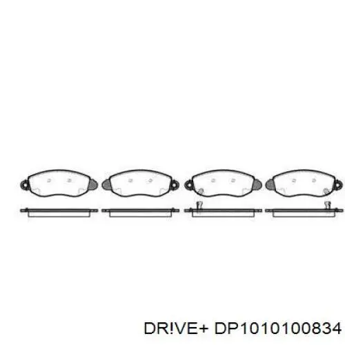 Передние тормозные колодки DP1010100834 Dr!ve+