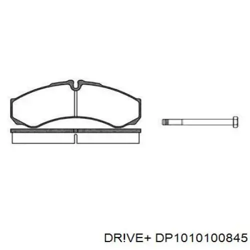 Задние тормозные колодки DP1010100845 Dr!ve+