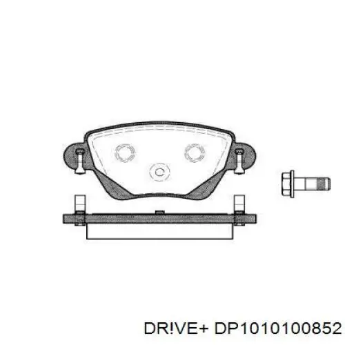 Задние тормозные колодки DP1010100852 Dr!ve+