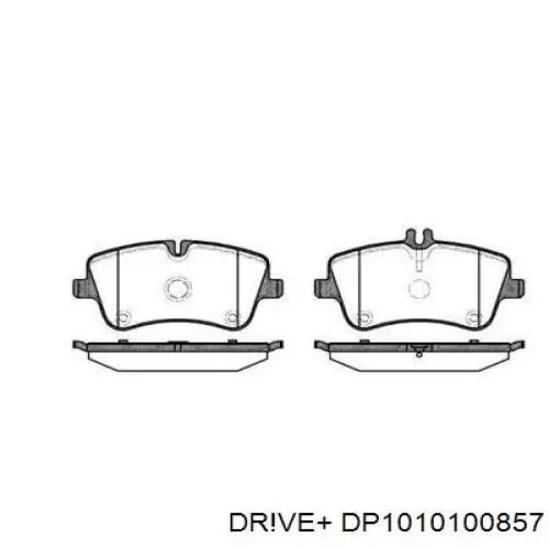 Передние тормозные колодки DP1010100857 Dr!ve+