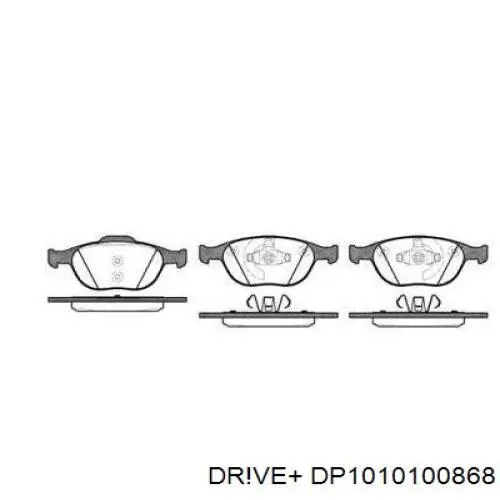 Передние тормозные колодки DP1010100868 Dr!ve+