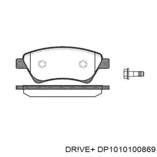 Передние тормозные колодки DP1010100869 Dr!ve+