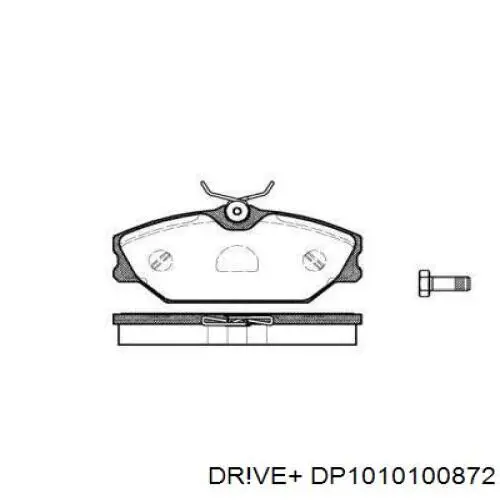 DP1010.10.0872 Dr!ve+ sapatas do freio dianteiras de disco